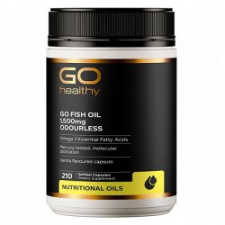 【胶囊因天气原因融化不理赔】Go Healthy 高之源 无腥鱼油1500mg 深海鱼油210粒 保质期2028.12 【胶囊因天气原因融化不理赔】Go Healthy 高之源 无腥鱼油1500mg 深海鱼油210粒 保质期2028.12